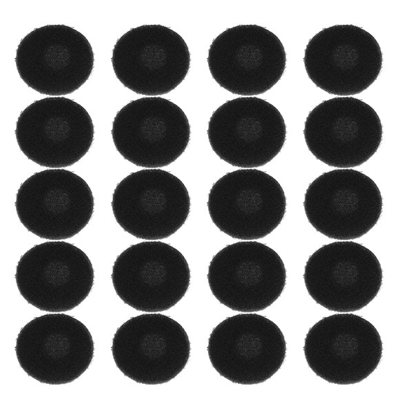ibasenice Replacement Earbud Sponges Black Soft Cushion for Earbuds 100Pcs