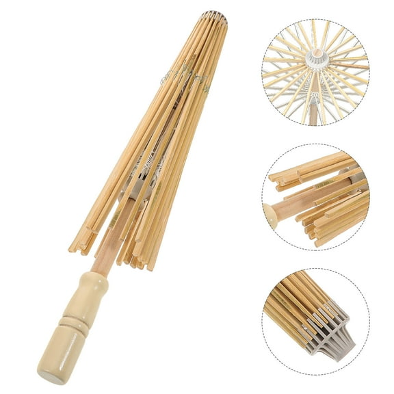 ibasenice Portable Umbrella Stand Oil Paper Umbrella Frame For Events 1Pack