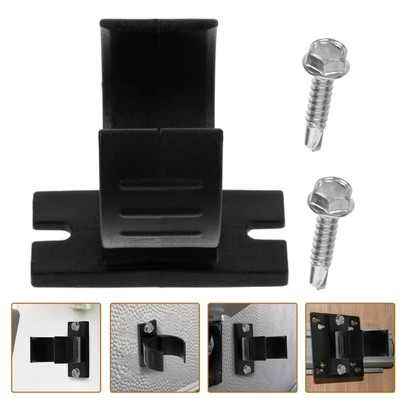 ibasenice Black Heavy-Duty Trailer Plug Holder for 6 Pin and 7 Pin Connector Storage and