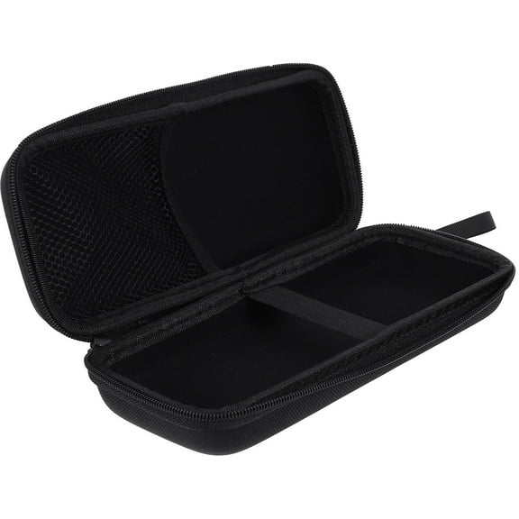 ibasenice Hard Mouse Storage Case Black Eva Anti-Collision Travel Carry Bag with Smooth Zipper and Mesh Pocket