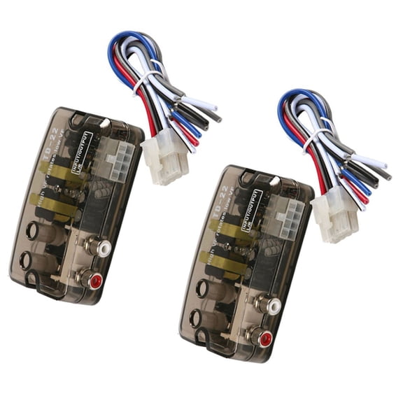 ibasenice Car Audio High to Low Level Converter with Delay for Amplifier Sound System Compatibility
