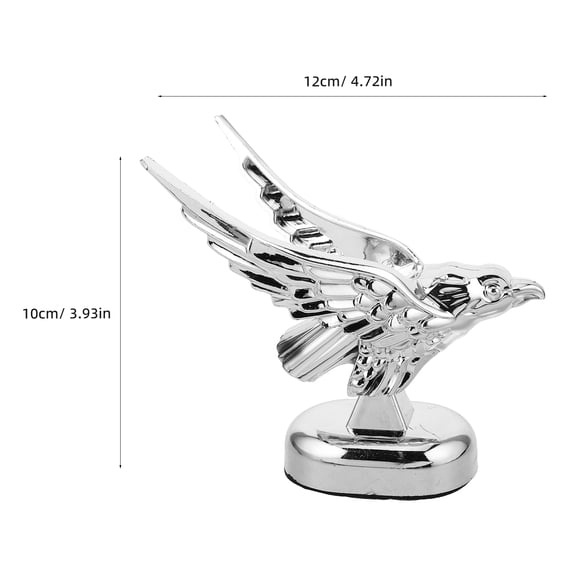 ibasenice Truck Emblems Hood Ornament Silver Plastic 3D Car Enthusiasts 1Pack