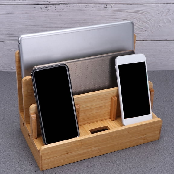 ibasenice Phone Docking Station, Assorted Color, Wooden Material, Versatile for Family, Eco-Friendly
