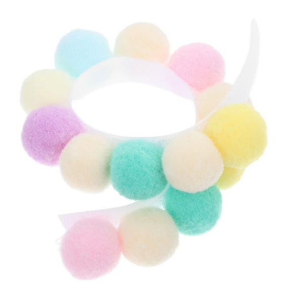 ibasenice Soft Plush Collar for Dogs and Cats Cute Decorative Neck Accessory for Pets