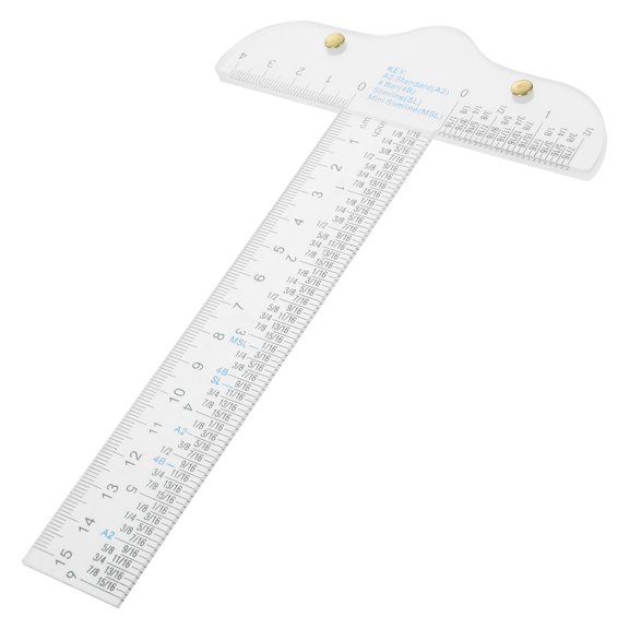 ibasenice Transparent Plastic Ruler for Drafting, Drawing, Sewing with Precise Inch and Centimeter Measurements