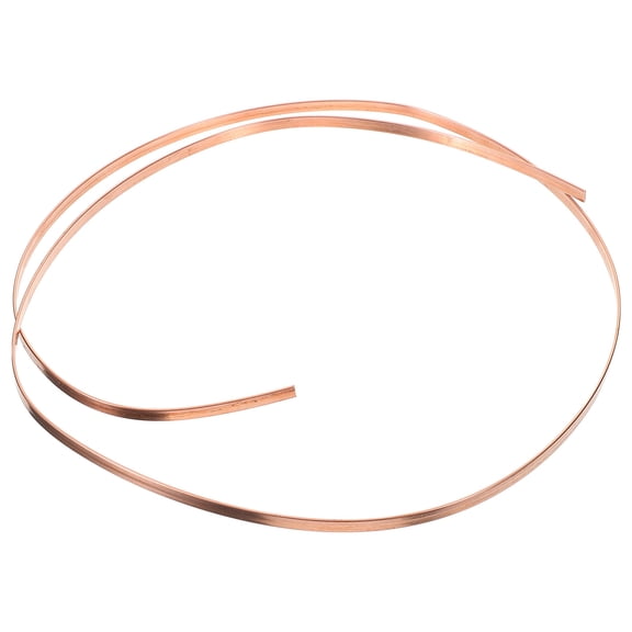 ibasenice Copper Welding Rods Rose Gold Copper Bar Flat 1Set