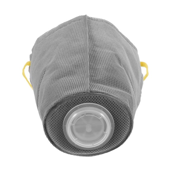 ibasenice Adjustable Grey Breathable Dog Mask for Pet Safety and Air Filter Protection