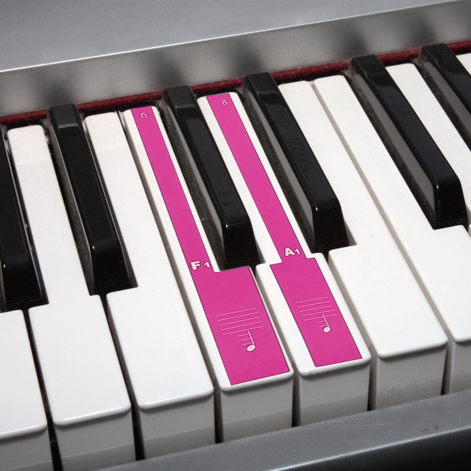ibasenice Durable Piano Keyboard Sticker with Clear Music Note Notation ...