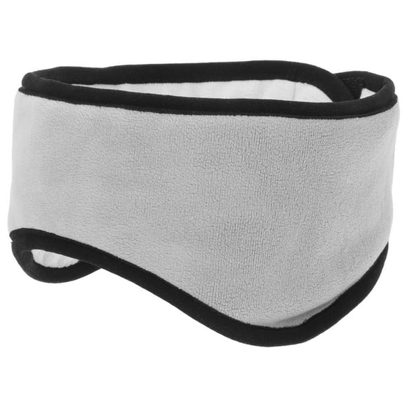 ibasenice Ear Covers For Sleeping 2-In-1 Sleep Mask And Earmuffs Cotton Grey Windproof Winter Running 1Set