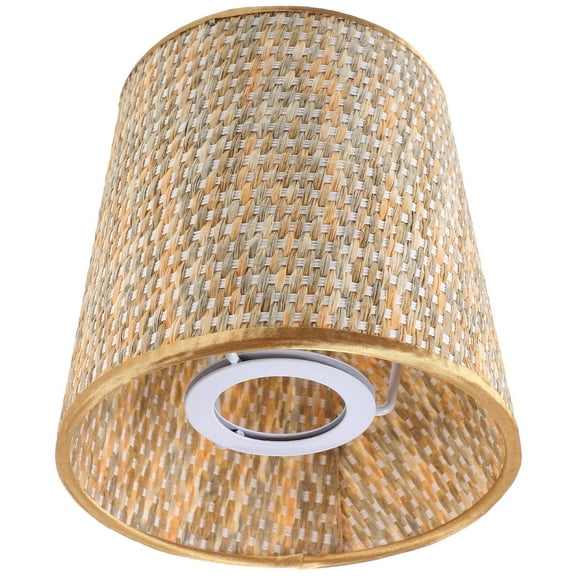 ibasenice Multi-Colored Woven Cloth Lampshade Cone for Study Room Light Diffusion, 1 Piece Decorative Lamp Shade