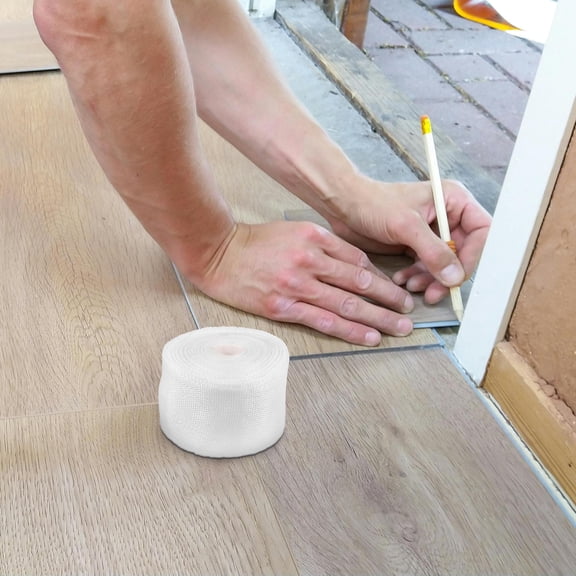 ibasenice Fiberglass Repair Tape Fiberglass Cloth Roll White High Temperature Resistance for Construction Projects 1 Set