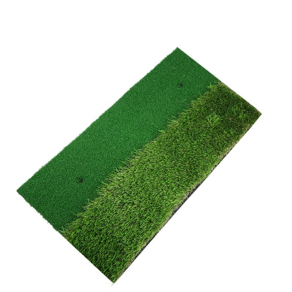 ibasenice Portable Golf Mat Durable Green Practice Mat for Indoor Outdoor Use with Lifelike Grass Simulation