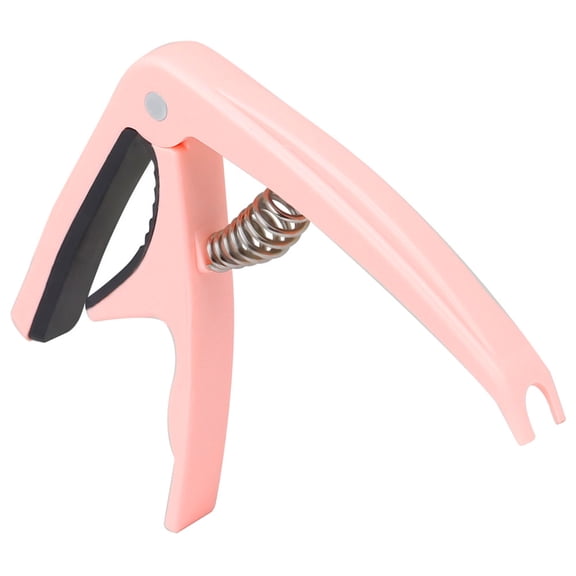 ibasenice Guitar Accessories Universal Design Capo for Guitar and Ukulele Pink ABS 1Pack for All Musicians