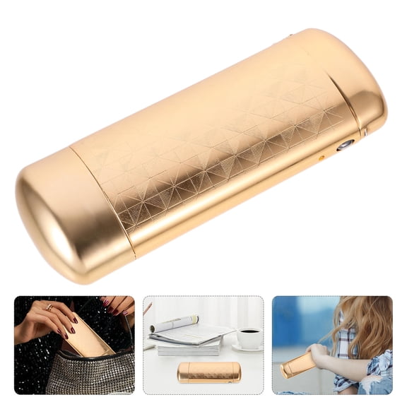 ibasenice Durable Golden Eyeglasses Hard Case Aluminum Protective Box for Sunglasses and Glasses