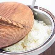 ibasenice Household Rice Bowl Round Silver 1Set for Food Storage and Parties Use