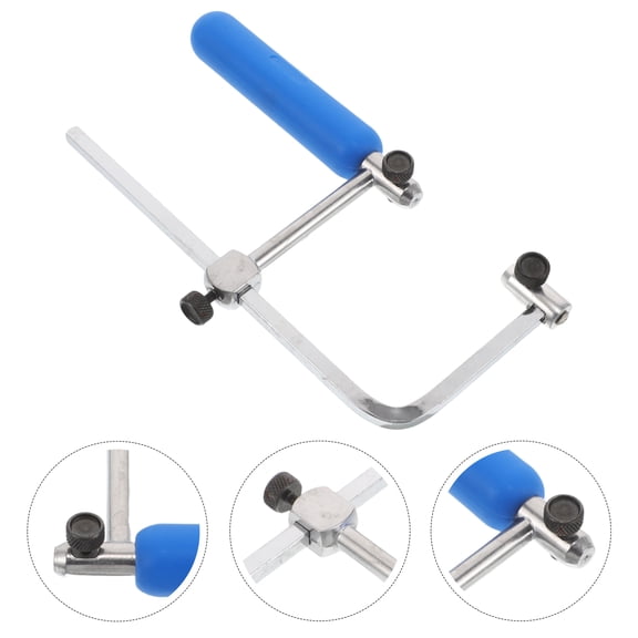ibasenice Jewelry Making Bow Saw Steel Frame Tool for Curve Sawing and Fret Sawing Tasks