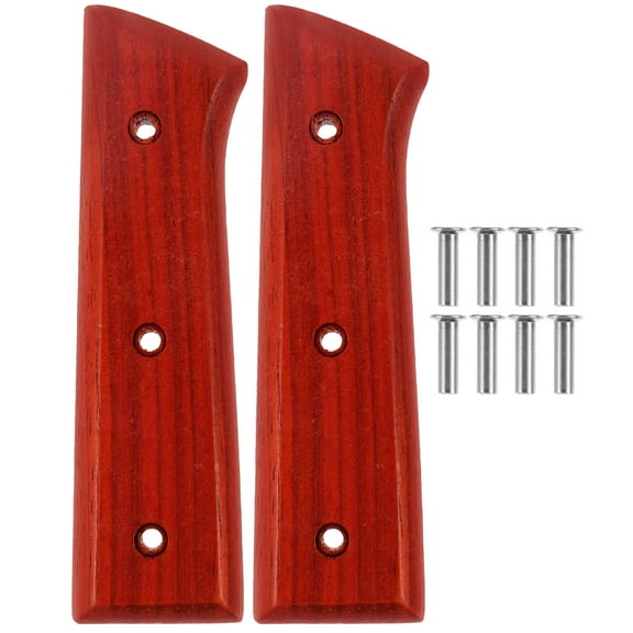 ibasenice Ergonomic Design Handle Grips Chopping Cutter Grip Handle Brown 1 Set