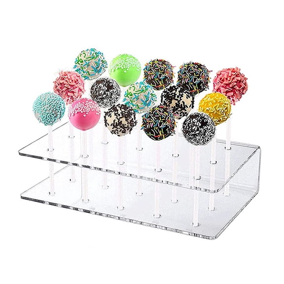 ibasenice Clear Acrylic Lollipop Holder Stand with Durable Wear-Resistant Design for Party, Storage, and Decorative Display