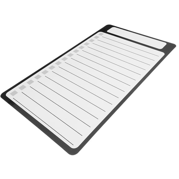 ibasenice Magnetic Memo Pad White Rectangular Shopping List Notepad for Daily Use 1 Piece