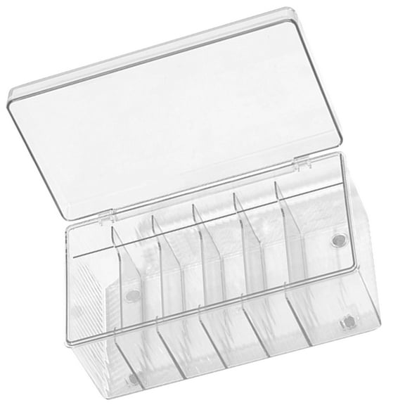 ibasenice Acrylic Makeup Tool Organizer Box with Protective Cover for Eyelash Tools