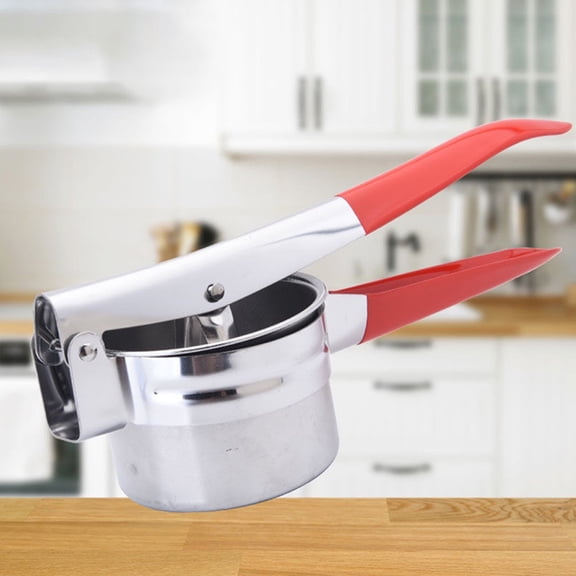 ibasenice Portable Red Fruits Squeezer Manual Hand Press Easy to Clean for Kitchen Use