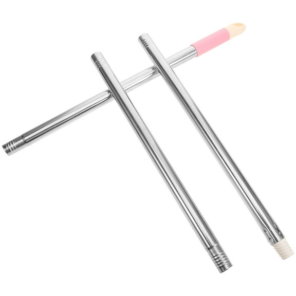 ibasenice 1 Set Mop Accessory Rod Stainless Steel Mop Handle Adjustable Length Household Users