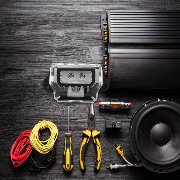 ibasenice Multi Port Car Audio Amplifier Ground Distribution Block with Durable Construction for Reliable Performance