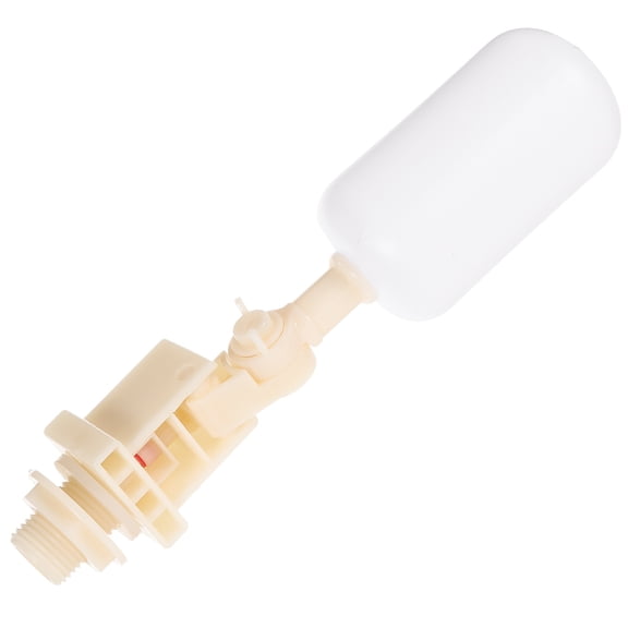 ibasenice Water Float Valves Cattle Drinking Float Valve Beige PVC Auto Fill for Farm Use 1Pcs