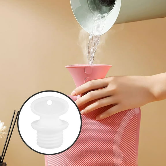 ibasenice Plastic Bottle Stopper Plug for Hot Water Bottles, Round Shape, 1 Piece Seal