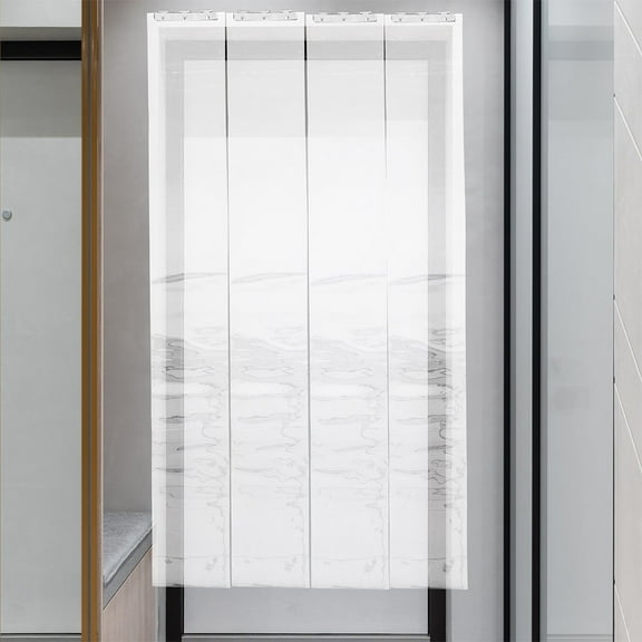 ibasenice Plastic Door Cover Curtain Clear Strip Curtain Transparent 1Pcs