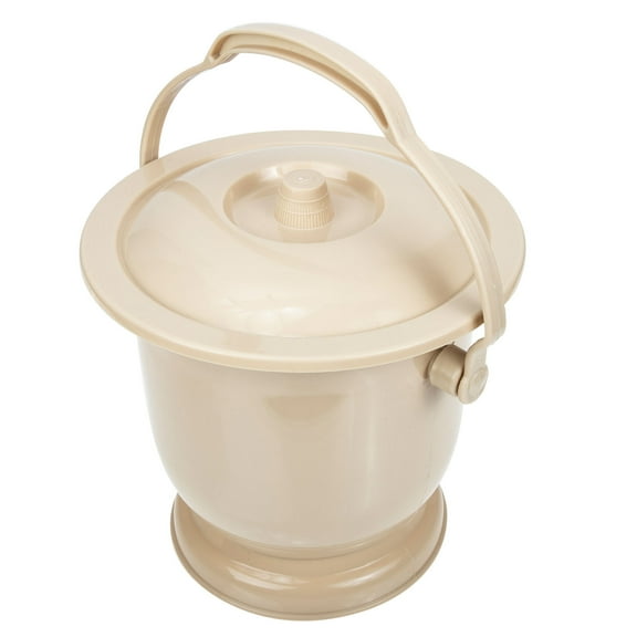 ibasenice Adult Urinal Pail Pot, Lightweight Plastic, Good for Home Use, Light Yellow