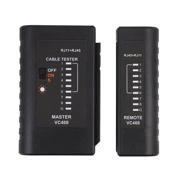 ibasenice Portable RJ45 Network Cable Tester for Accurate Ethernet and Phone Line Testing Tool