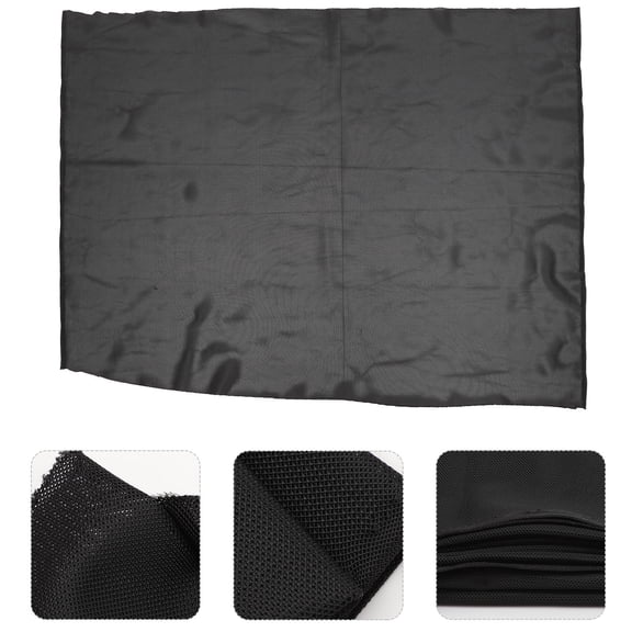 ibasenice Protective Speaker Mesh Cover Black Polyester for Indoor Use 1Pack