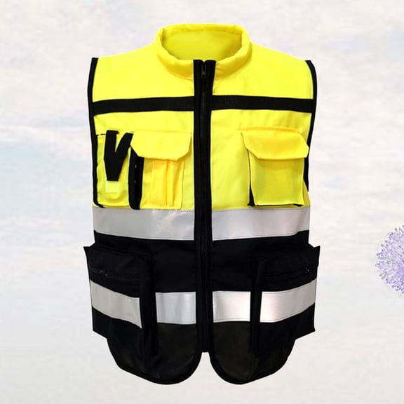 ibasenice Traffic Vest Cloth Safety Gear with High Visibility for Bikers Runners and Volunteers