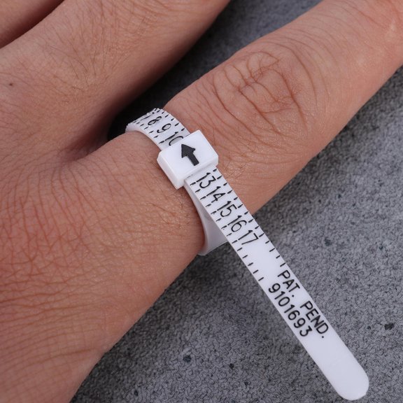 ibasenice Ring Measurement Tool White Plastic for Accurate and Comfortable Finger Sizing