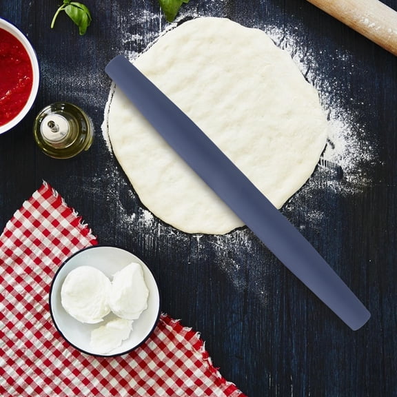 ibasenice Nonstick Silicone Rolling Pin for Kitchen Dough, Baking, Pastry, and Cooking Tool, Easy to Clean and