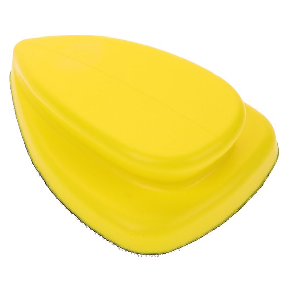 ibasenice Sandpaper Tool Yellow PU Foam Sandpaper Backing for Various Surfaces 1Pack