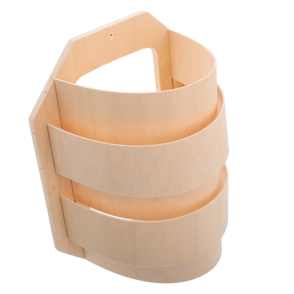 ibasenice Sauna Light Bulb Wooden Lampshade Easy to Clean Khaki 1Pack