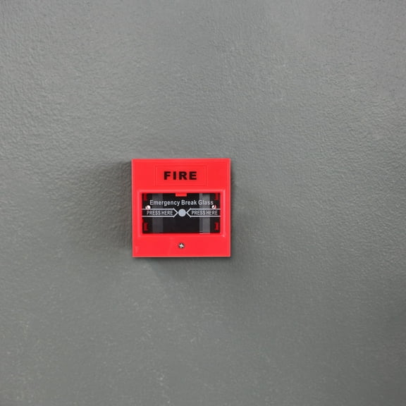 ibasenice Siren Alarm Button Red Plastic for Industrial Facility Fire Emergencies 1Set