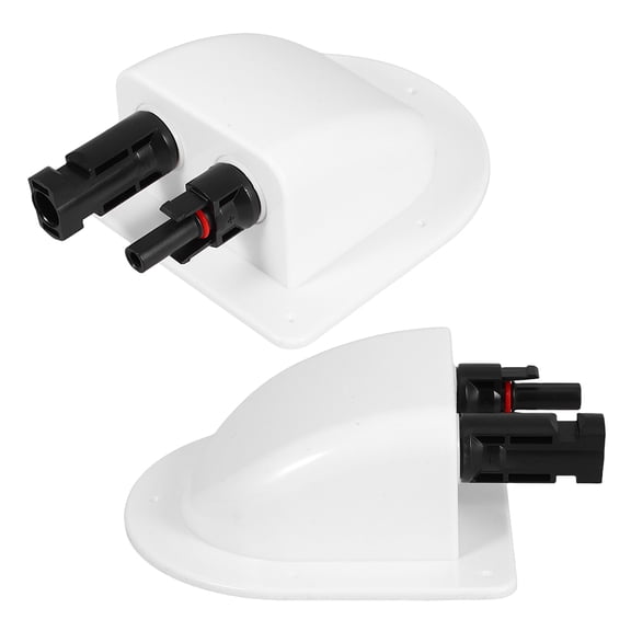 ibasenice Solar Cable Entry Gland Abs Waterproof 2pcs Dual Wire Entry Housing
