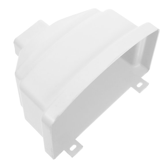 ibasenice Vinyl Gutter PVC Square Rainwater Gutter For House Exterior 1 Set