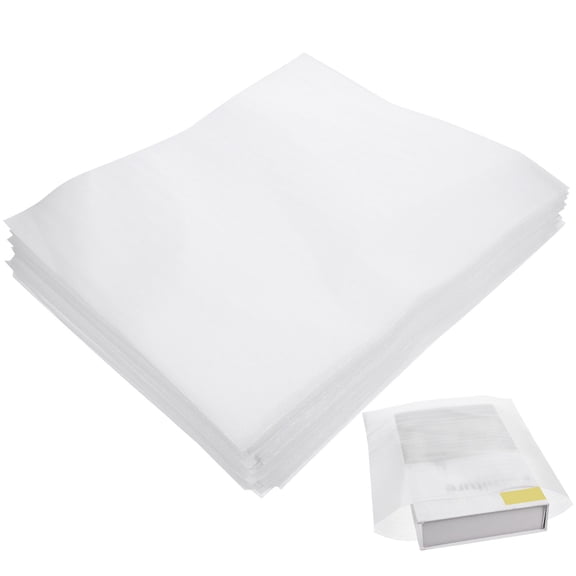 ibasenice White EPE Foam Wrap Sheets for Packaging and Storage Use with Strong Firmness and Antitear 100pcs