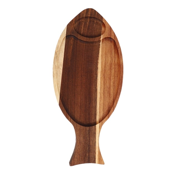 ibasenice Wooden Nautical Fish Serving Tray for Kitchen, Perfect for Sushi, Cheese, Snacks, and Party Presentation