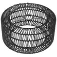 thumbnail image 1 of ibasenice Black Ceiling Lamp Shade Straw Rope Woven Lamp Cover for Pendant Lighting Use, 1 of 8