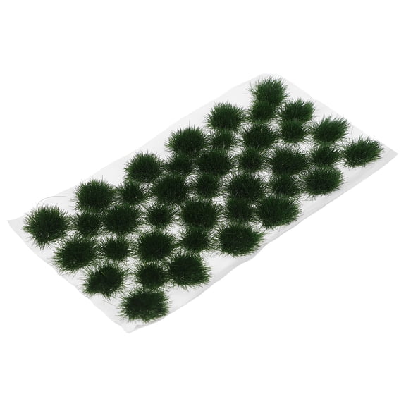 ibasenice Dark Green Artificial Grass Cluster for Projects and Landscape Decoration, 1 Set