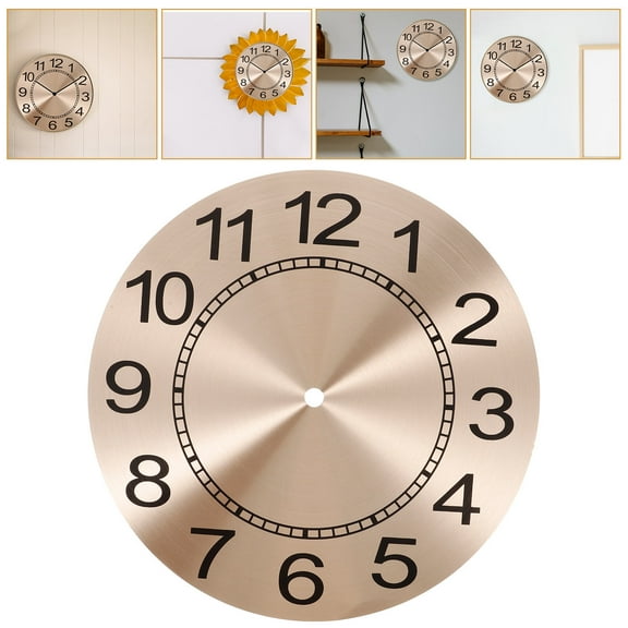 ibasenice Diy Clock Mechanism Kit Clock Dial with Metal for Various Occasions 1Pack
