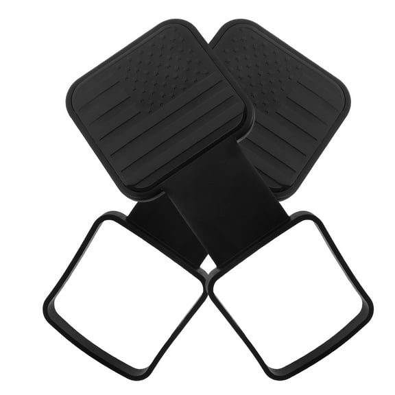 ibasenice towing hitch cover Trailer Hitch Cover Black Rubber Dust-proof 1Set