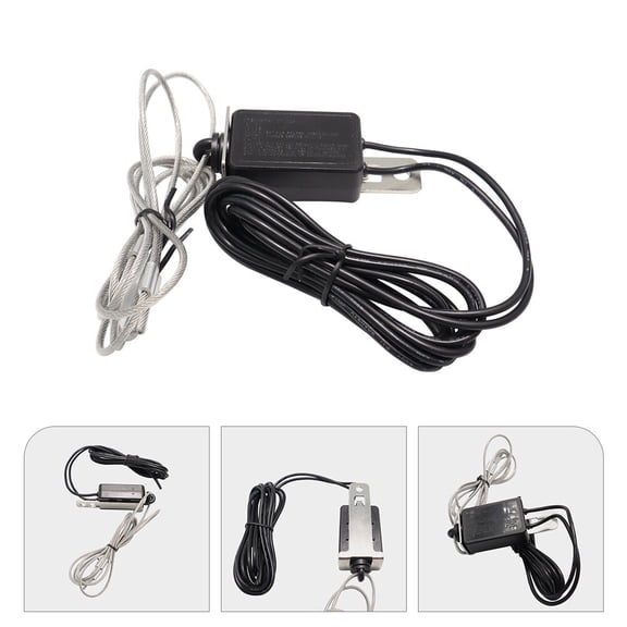 ibasenice trailer emergency brake cable Trailer Breakaway Switch Black Steel Wire 1 Set