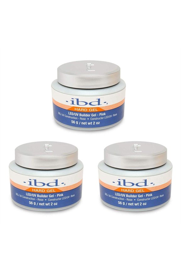 LED/UV UV Builder Gel Pink 2oz 56g, 3 pcs by IBD