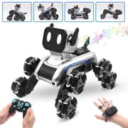 ibellene 8WD Gesture Sensing Stunt RC Cars, Toys Gifts for Kids 6-12 Year Old Boys Girls, 2.4Ghz Remote Control Cars, Cool Lighting with Music, Gray